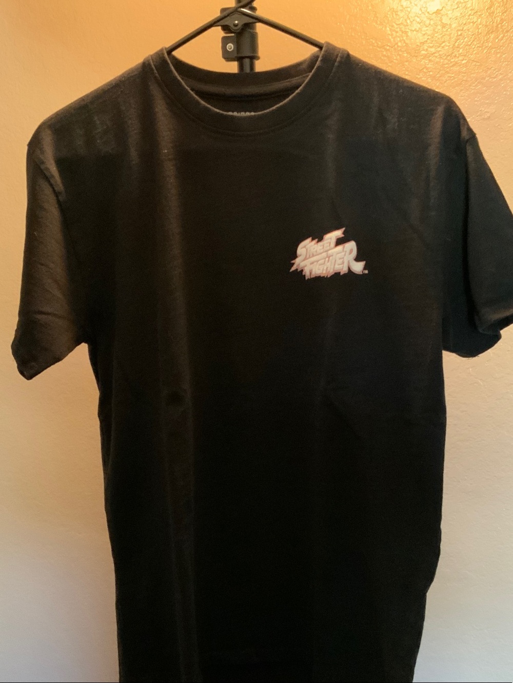 Street Fighter Black Graphic Tee - Kids Short Sleeve